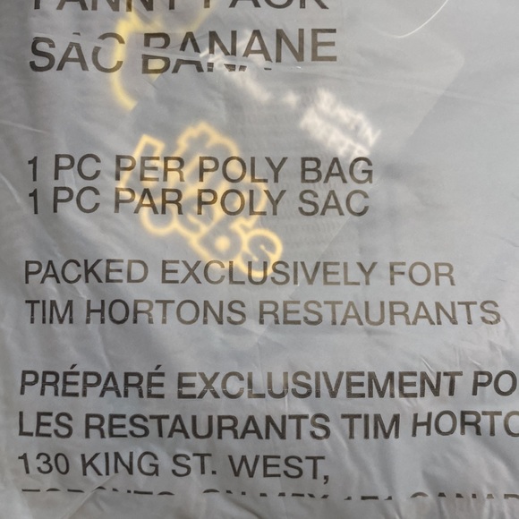 LIMITED EDITION Justin Bieber x Tim Hortons “Tim Biebs” Fanny Pack - Picture 5 of 5